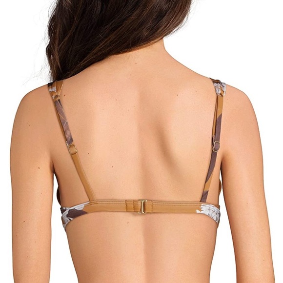 Antonio Melani Orange Molded Floral Bikini Top - Picture 2 of 3